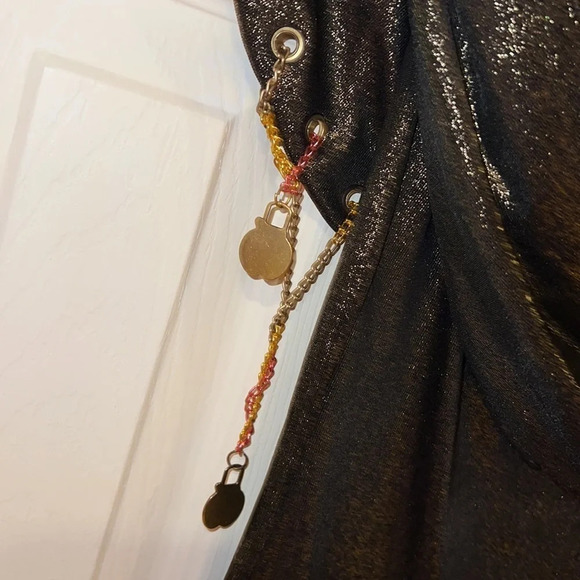 Apple bottoms vintage sequins shiny mini dress with hoodie Sz M - Picture 12 of 14